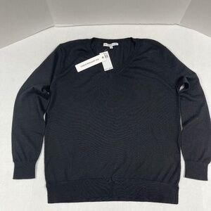 Men"s The Cashmere Project Black V-Neck Sweater - Size M -‎ NEW With Tags.